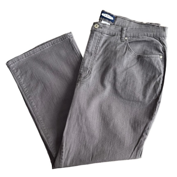 Gray Jeans L.A. Blues Stretch Jeans Plus Size 20 W Short Length Dressy Casual - Picture 6 of 12